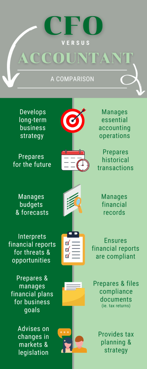 CFO v Accountant Infographic